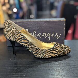 J.Renee Milano Striped Pleated pumps